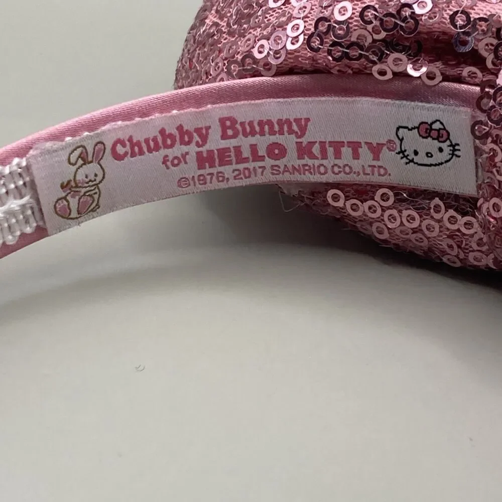 Chubby Bunny x Hello Kitty Cafe Limited Edition Pink Sequin Bow Headband